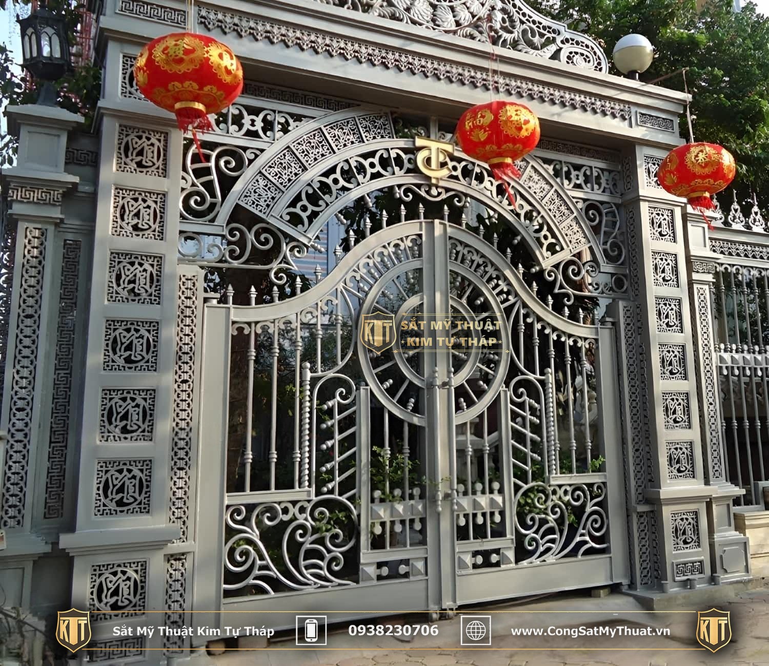 52+ Mẫu cổng chùa đẹp nhất Việt Nam thời thượng nhất 2025 Mẫu cổng sắt chùa đẹp