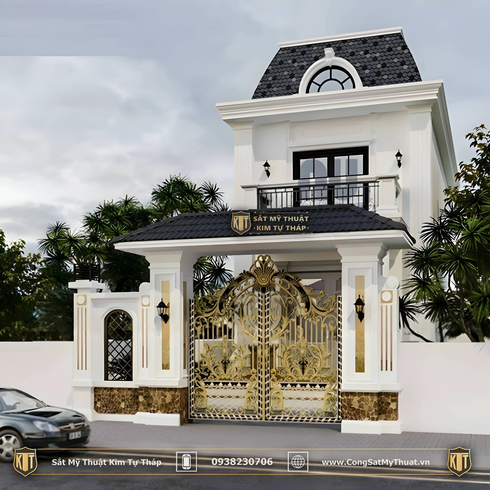 màu sơn cổng rào đẹp theo mệnh gia chủ 