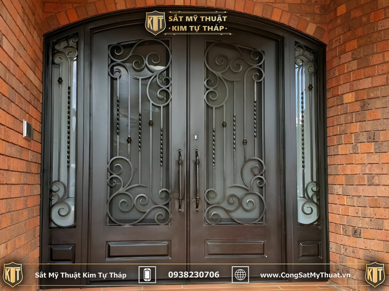 50+ Mẫu cửa đi sắt mỹ thuật đẹp sang thời thượng nhất (2025) mẫu cửa đi sắt nghệ thuật tối giản
