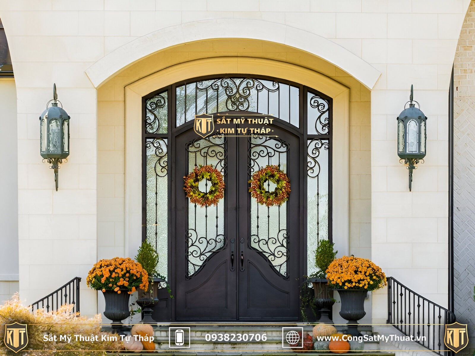 50+ Mẫu cửa đi sắt mỹ thuật đẹp sang thời thượng nhất (2025) mẫu cửa đi sắt nghệ thuật được yêu thích