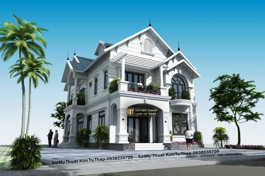 152+ Mẫu biệt thự 2 tầng mái Thái đẹp ưa chuộng nhất (2025) biệt thự mái Thái toát lên sự sang trọng