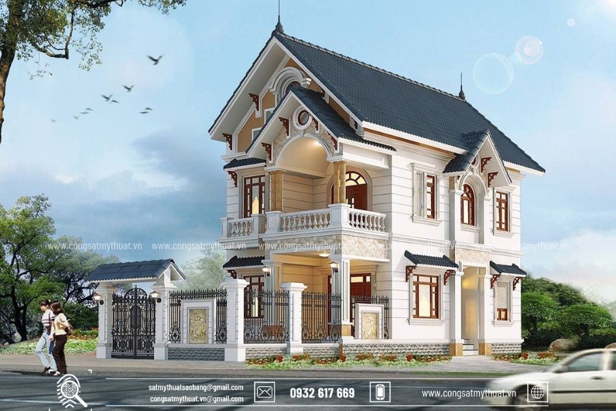 152+ Mẫu biệt thự 2 tầng mái Thái đẹp ưa chuộng nhất (2025) biet-thu-mai-thai-2-tang-4