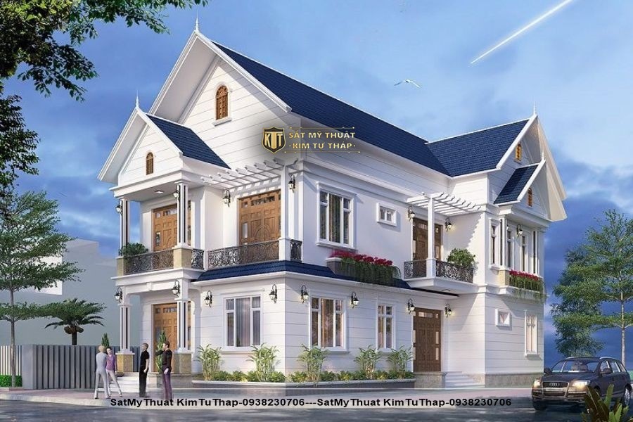 152+ Mẫu biệt thự 2 tầng mái Thái đẹp ưa chuộng nhất (2025) Biệt thự 2 tầng mái thái hiện đại