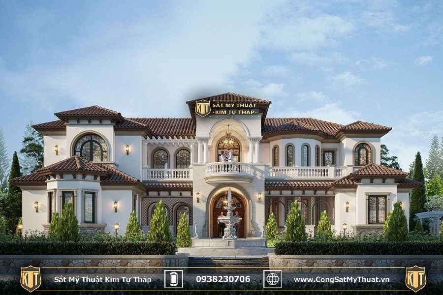 50+ Mẫu biệt thự 2 tầng kiểu Châu Âu được ưa chuộng nhất 2025 biệt thự 2 tầng kiểu Châu Âu đẹp cuốn hút