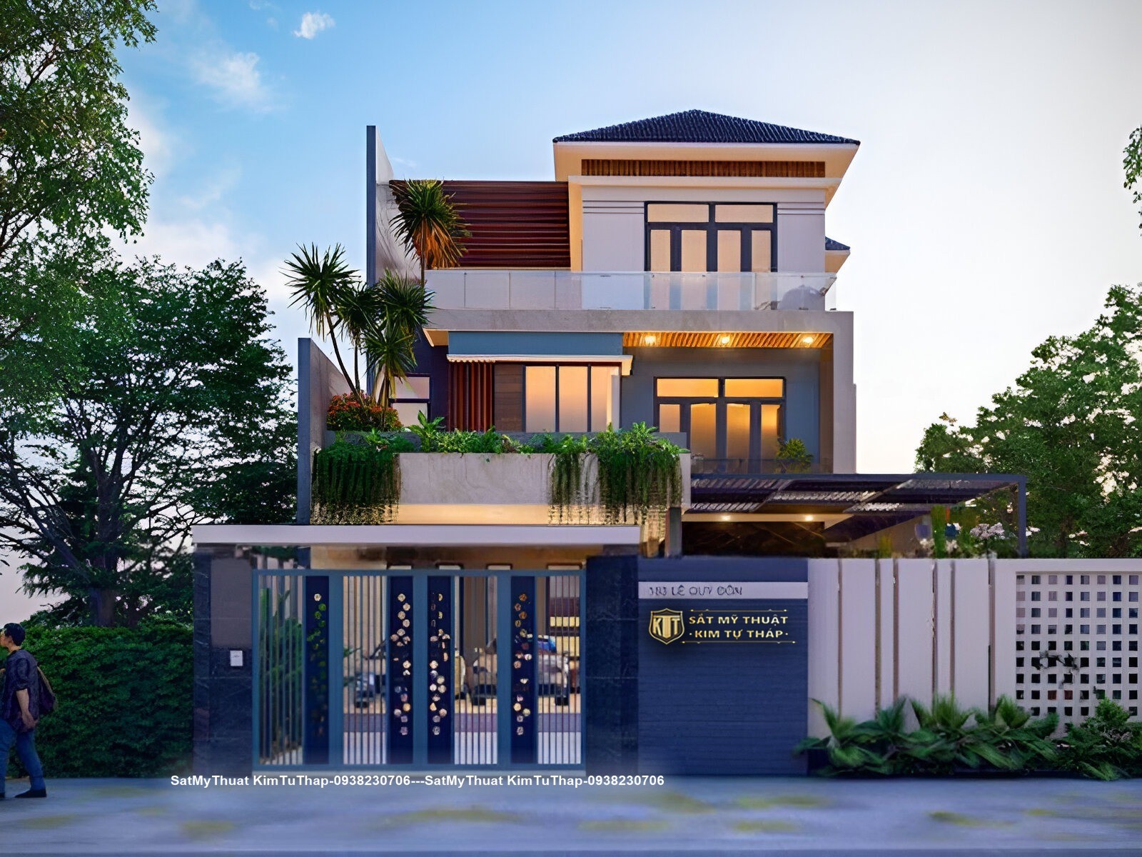 152+ Mẫu biệt thự 2 tầng mái Thái đẹp ưa chuộng nhất (2025) biet-thu-vuon-hien-dai