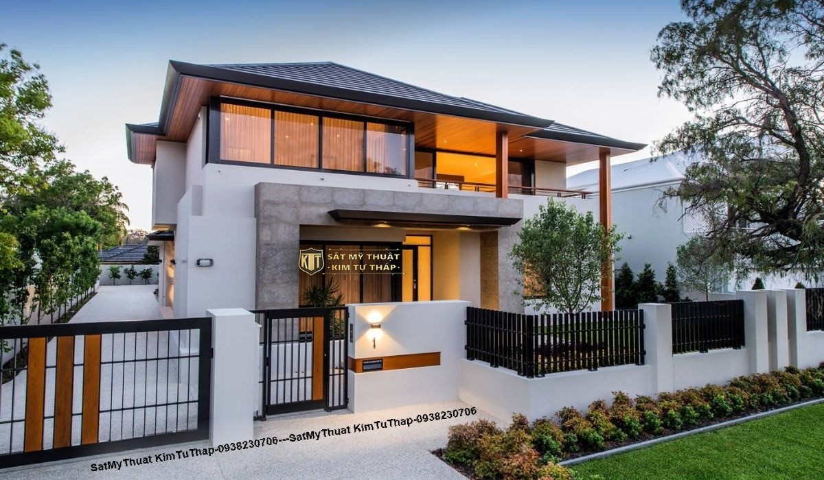 152+ Mẫu biệt thự 2 tầng mái Thái đẹp ưa chuộng nhất (2025) Mẫu nhà biệt thự mái thái 2 tầng