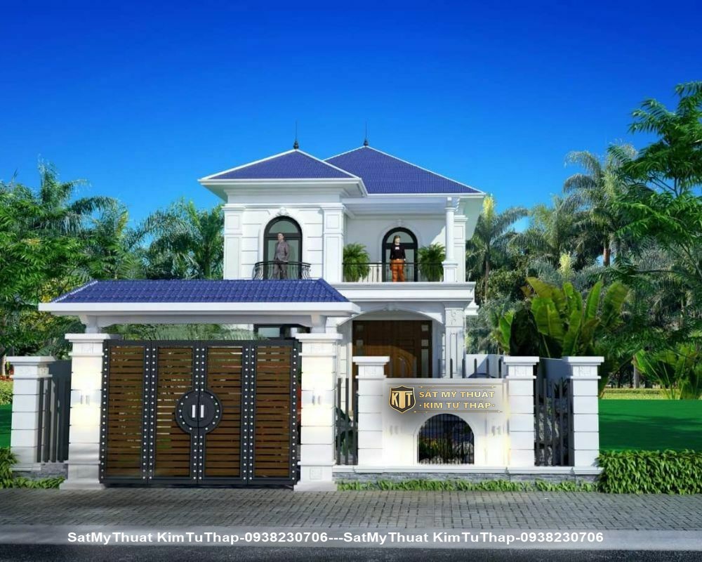 152+ Mẫu biệt thự 2 tầng mái Thái đẹp ưa chuộng nhất (2025) Thiết kế biệt thự 2 tầng mái thái ở nông thôn