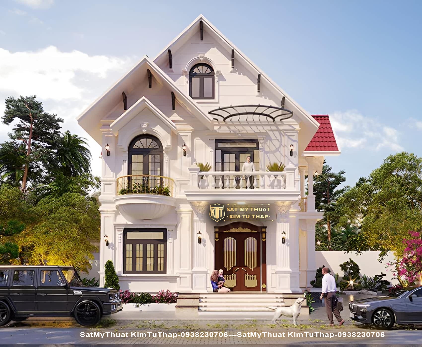 Biệt thự 2 tầng mái Thái sang trọng