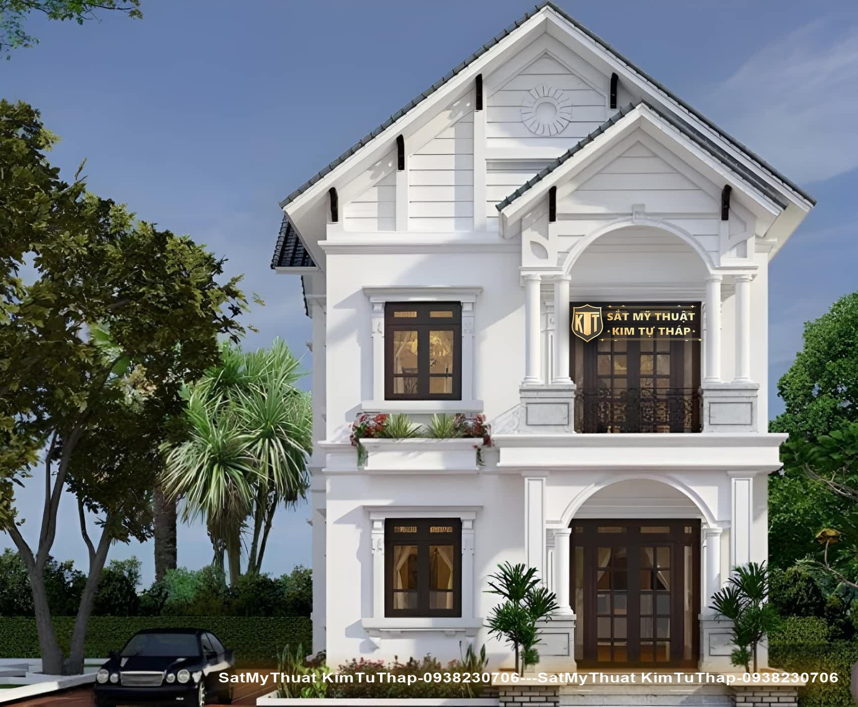 Biệt thự tân cổ điển 2 tầng 1 tỷ mái Thái thời thượng