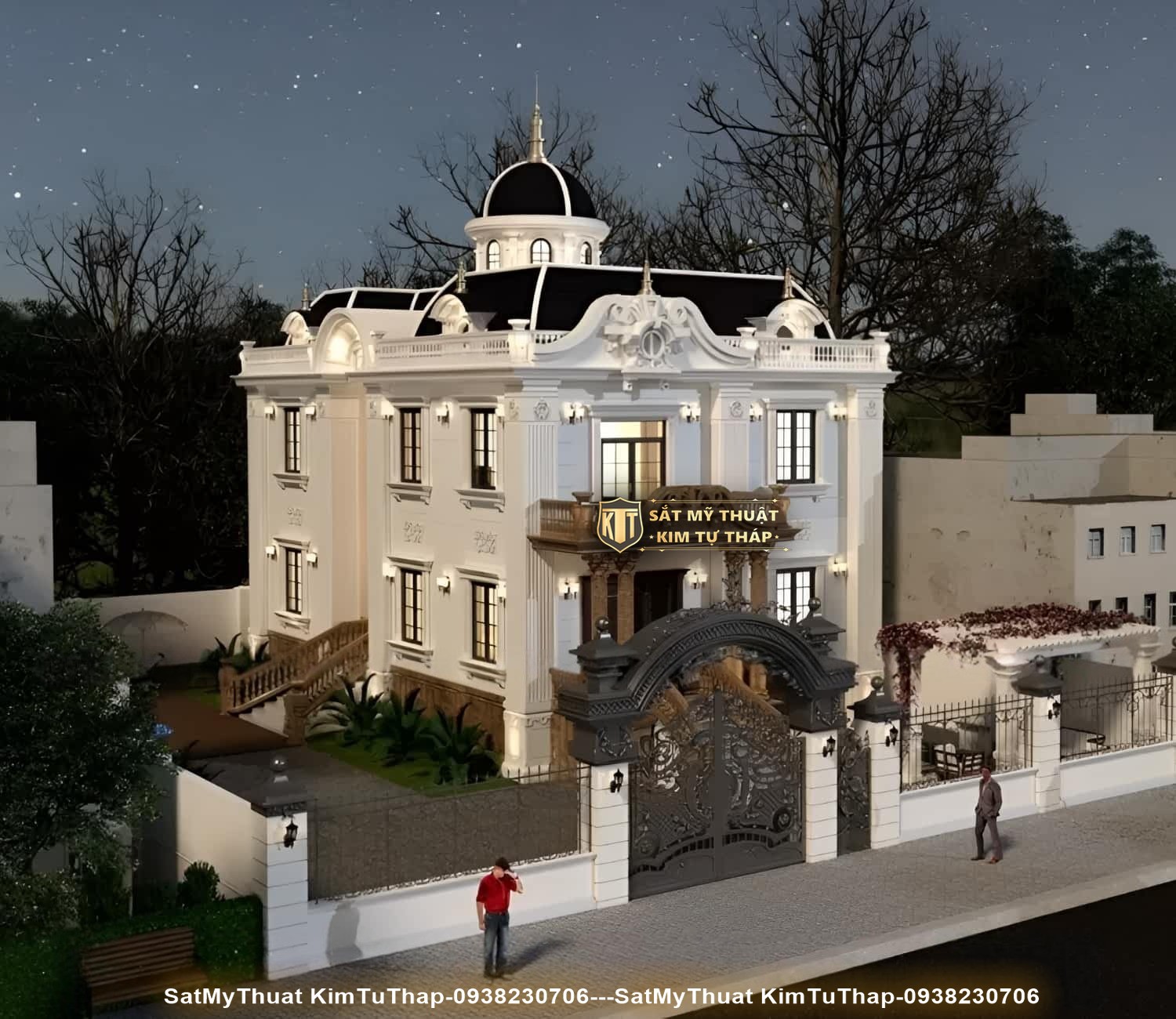 52+ Mẫu thiết kế biệt thự lâu đài 2 tầng đẹp nhất hiện nay Biệt thự lâu đài 2 tầng thời thượng đẳng cấp