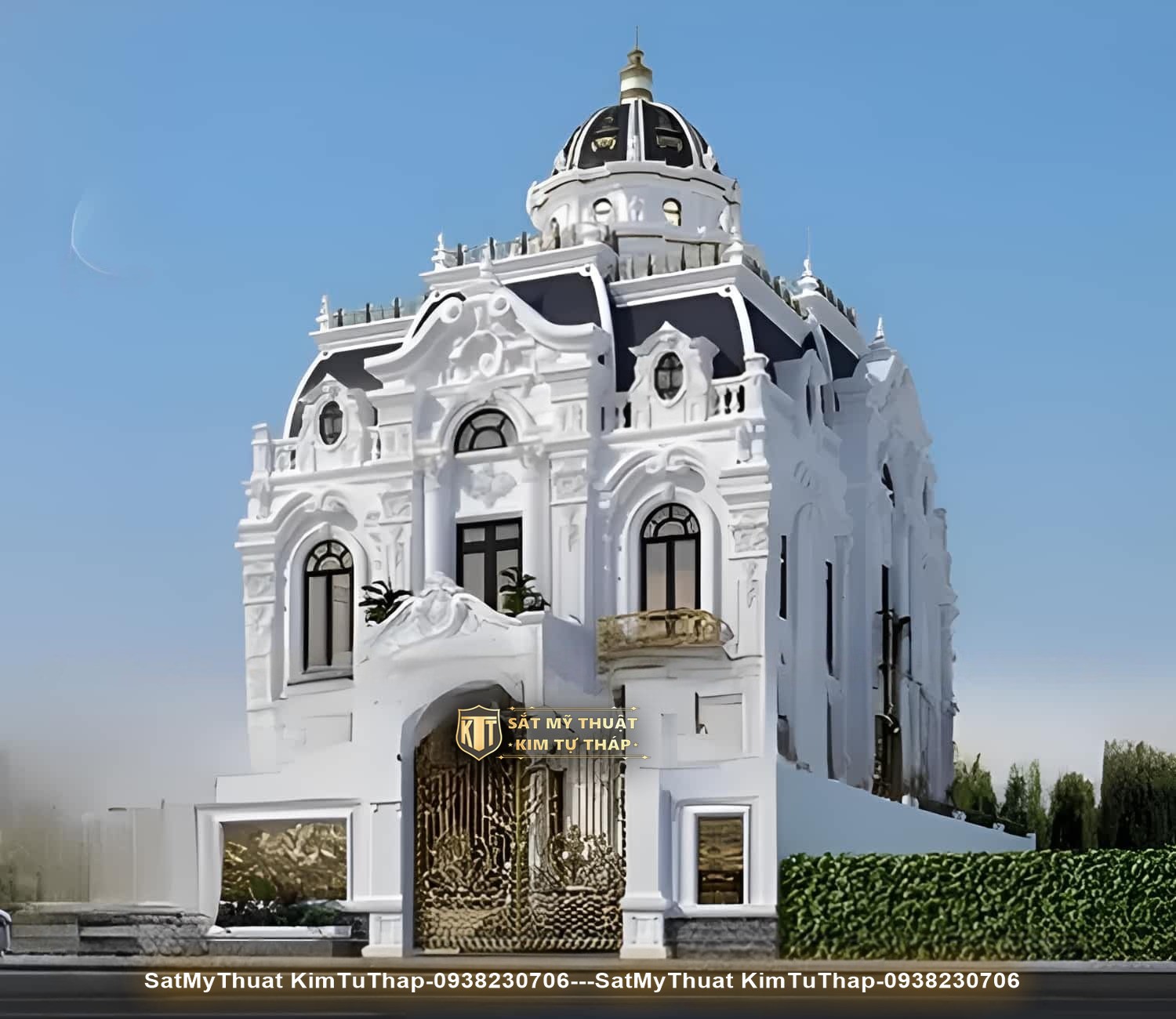 52+ Mẫu thiết kế biệt thự lâu đài 2 tầng đẹp nhất hiện nay Biệt thự lâu đài 2 tầng thời thượng sang trọng