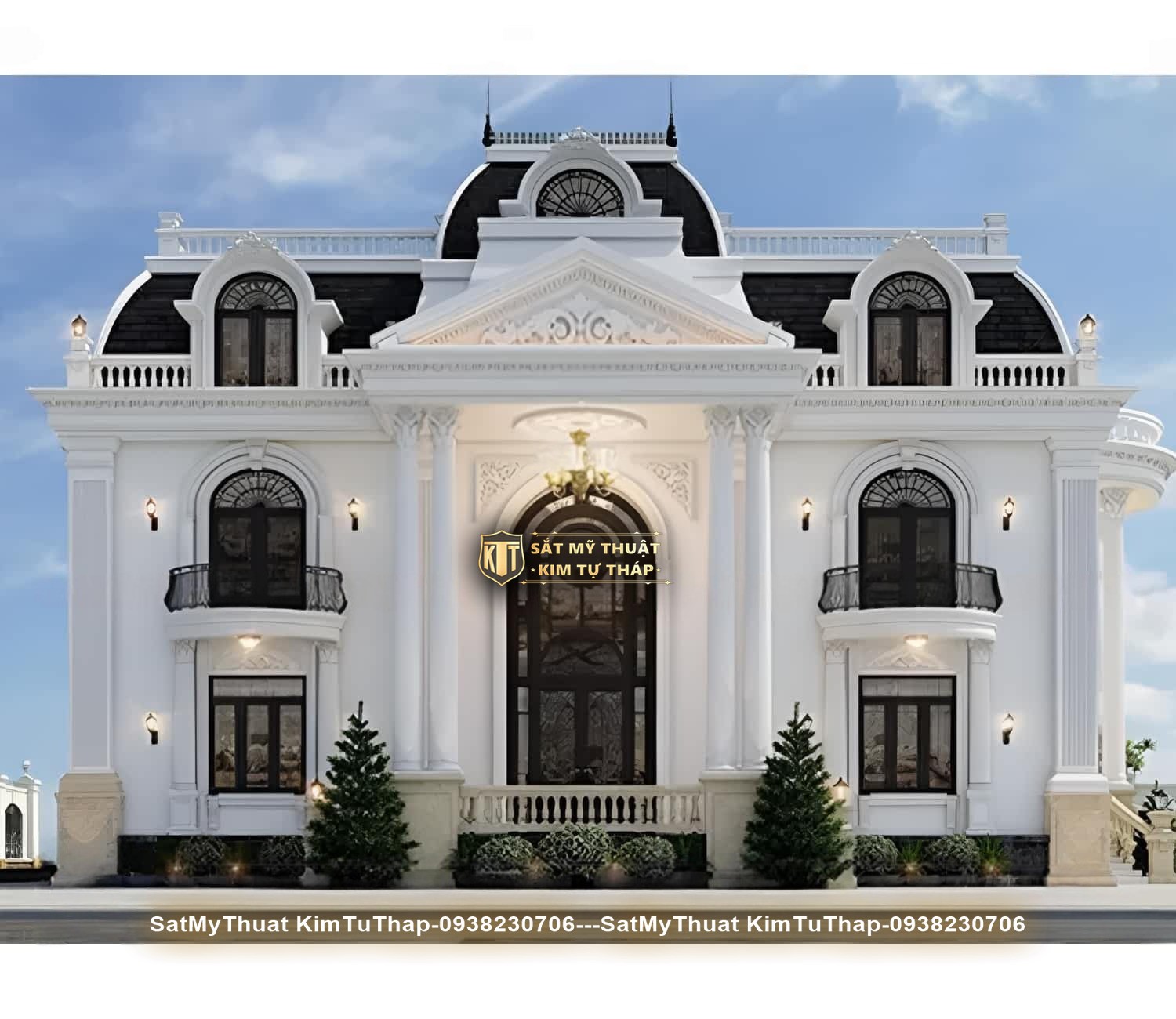 52+ Mẫu thiết kế biệt thự lâu đài 2 tầng đẹp nhất hiện nay Biệt thự lâu đài 2 tầng thời thượng tinh tế