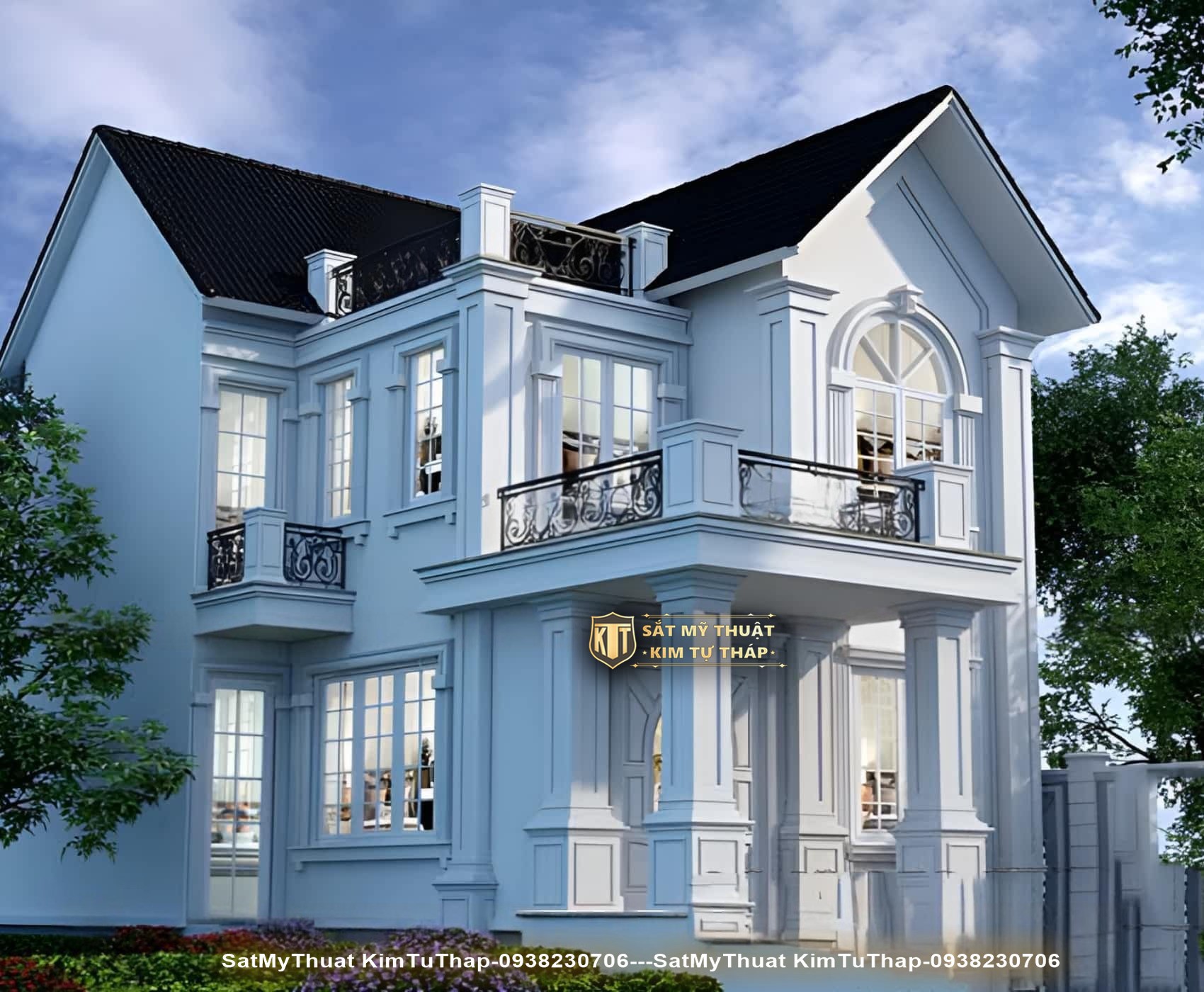 Biệt thự mini 2 tầng sang trọng