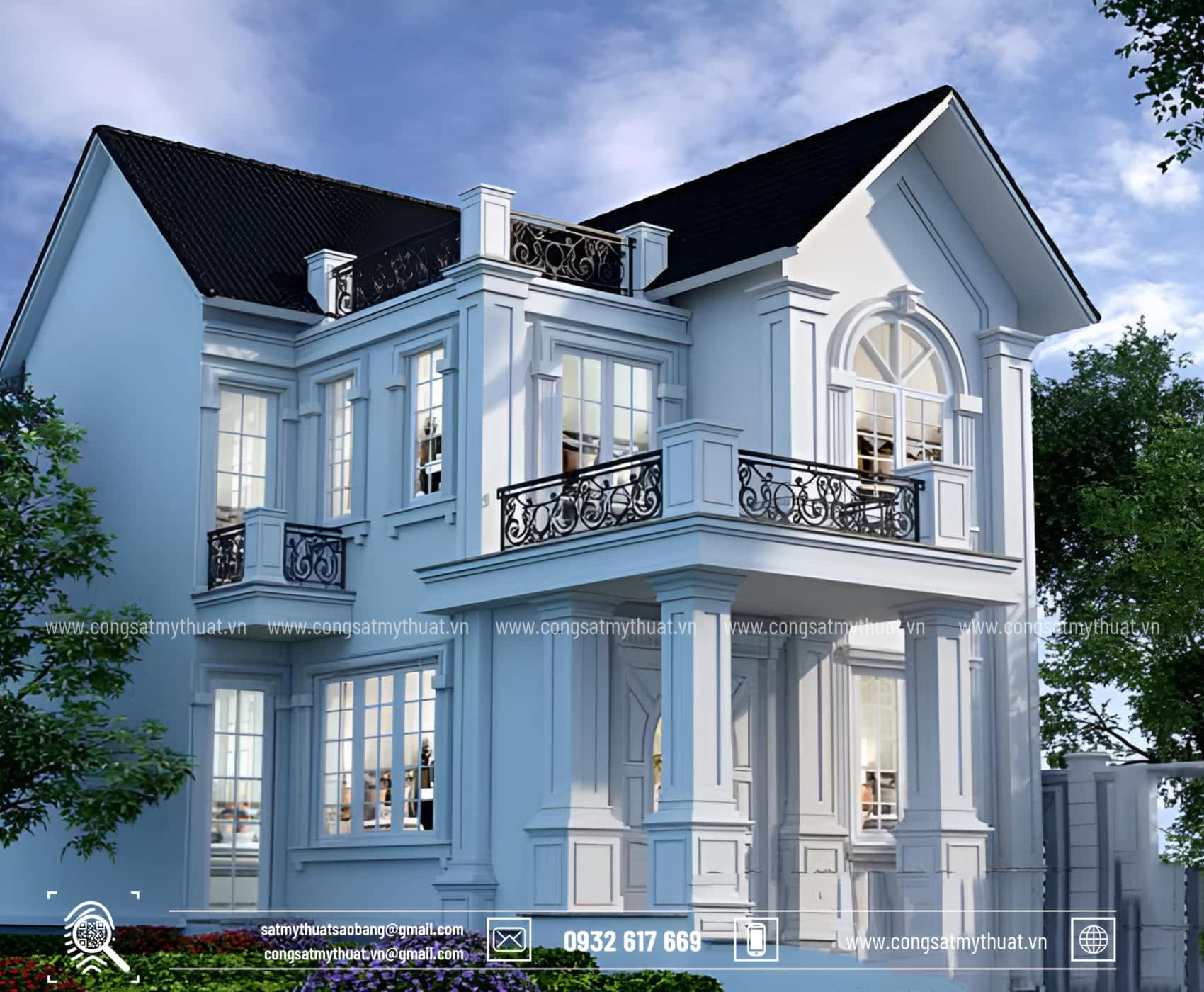 52+ Mẫu biệt thự 2 tầng hiện đại đẹp được ưa chuộng nhất hiện nay Biệt thự mini 2 tầng sang trọng