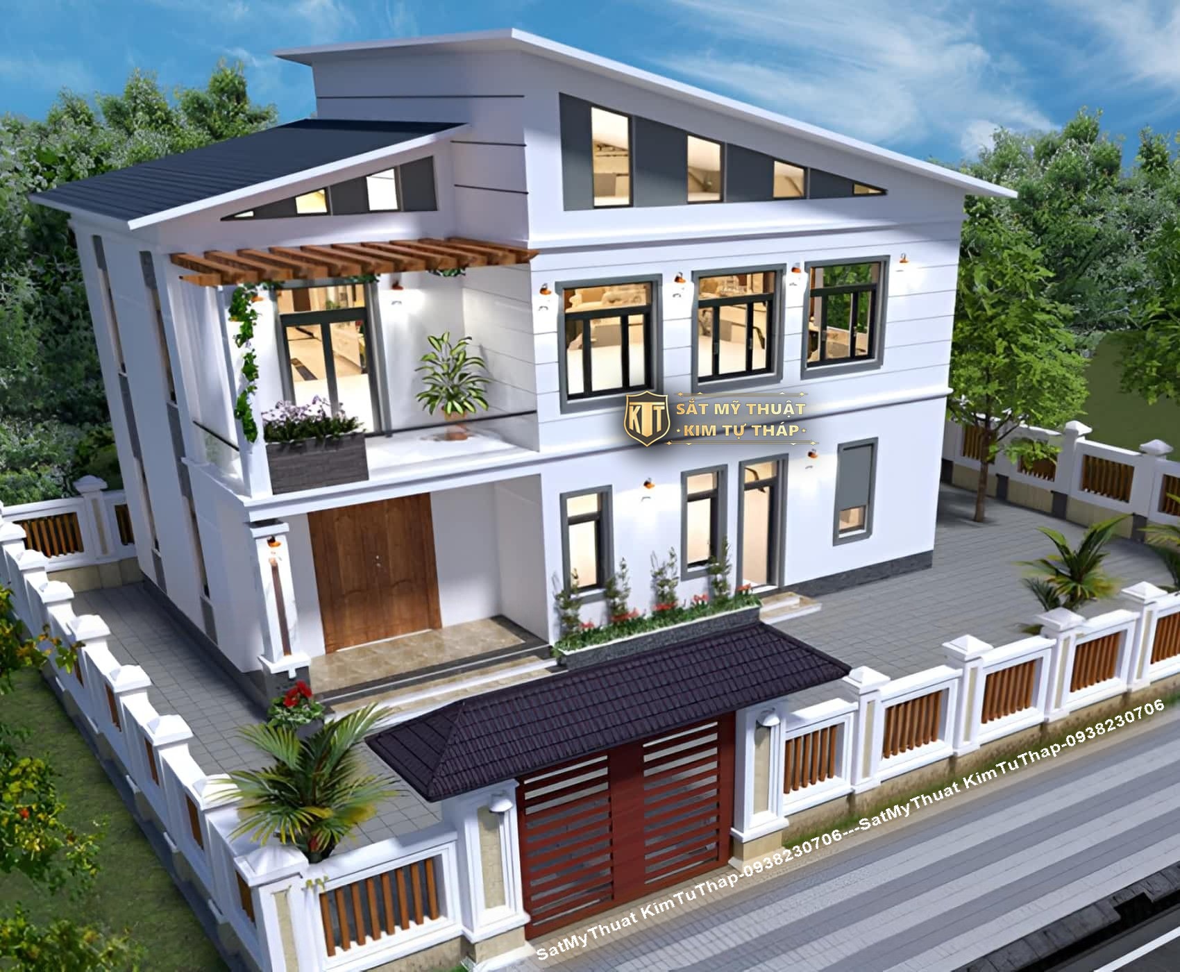 Biệt thự nhà vườn 2 tầng đẹp đẳng cấp