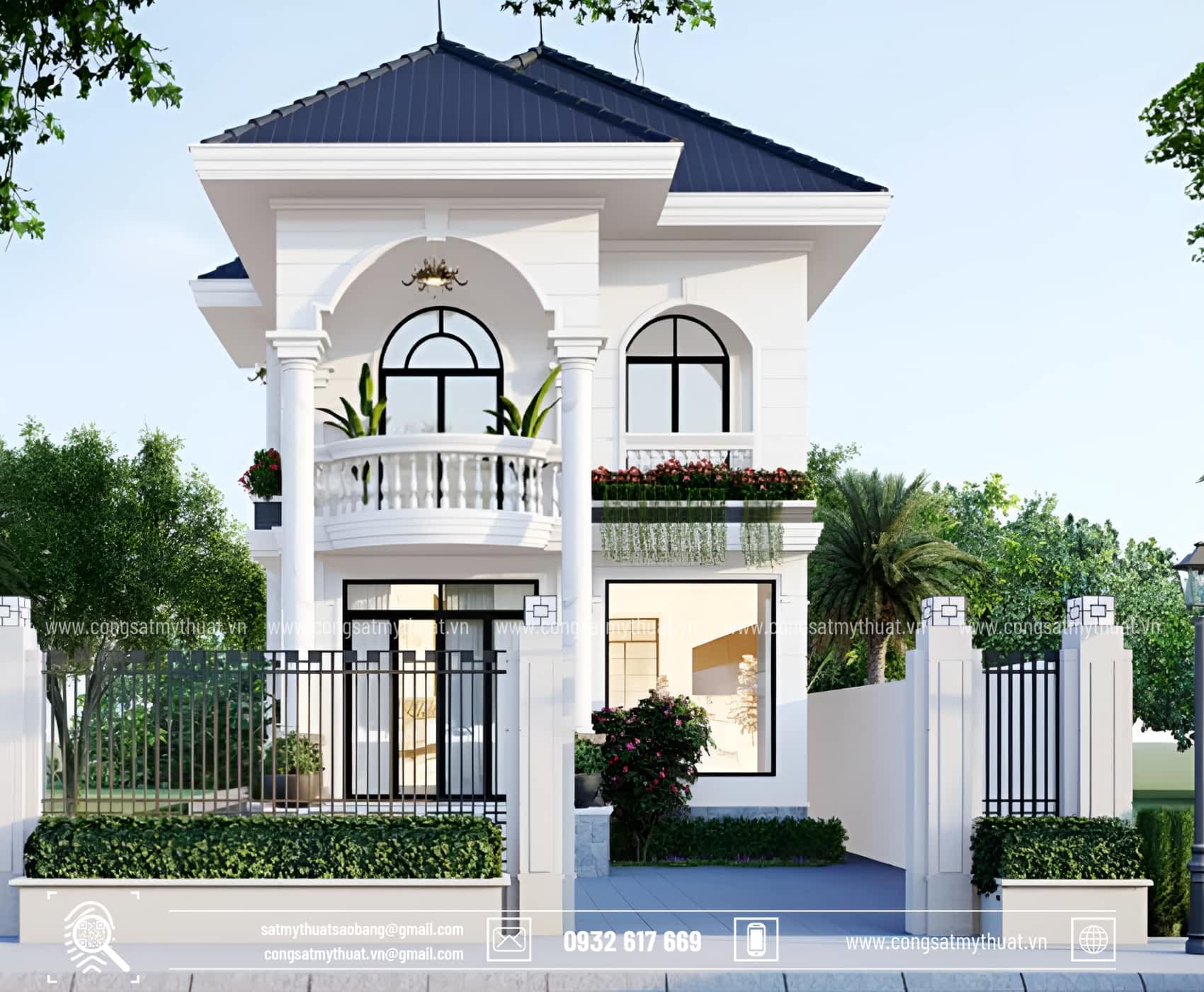 52+ Mẫu biệt thự 2 tầng hiện đại đẹp được ưa chuộng nhất hiện nay Biệt thự nhà vườn 2 tầng tinh tế