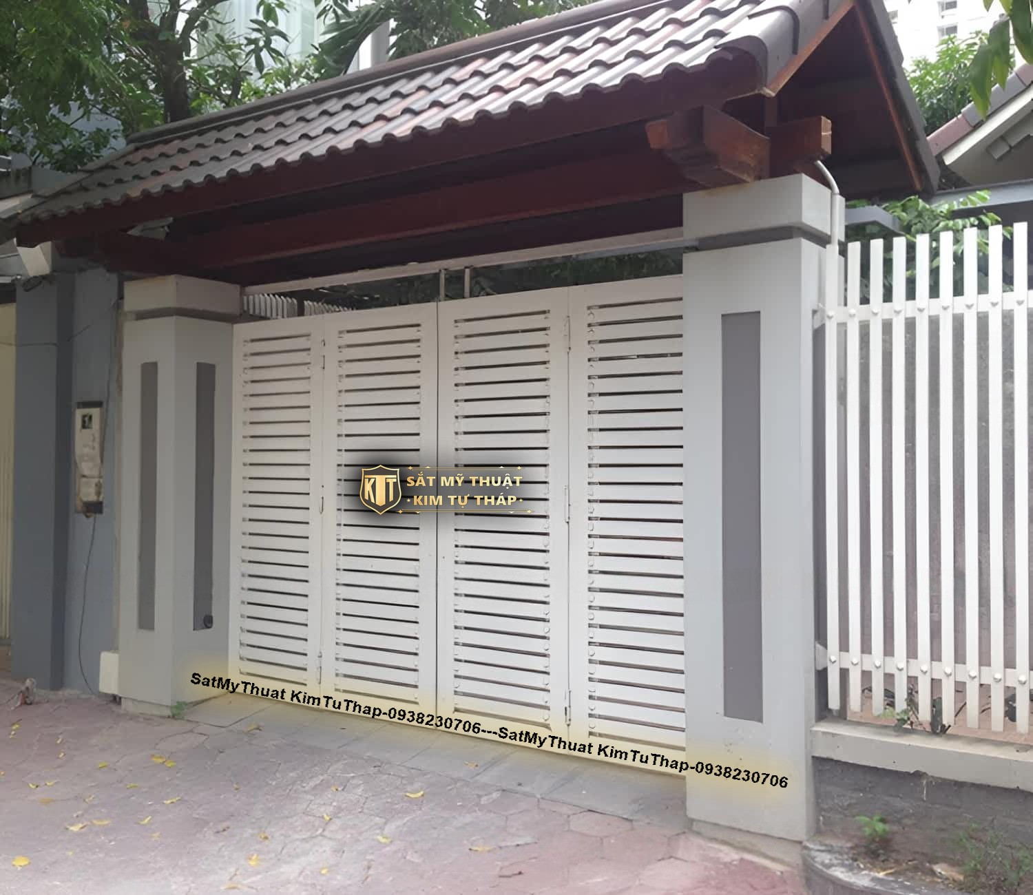 102+ mẫu cửa cổng sắt 4 cánh đẹp đơn giản & hiện đại giá rẻ nhất hiện nay Cổng sắt 4 cánh truyền thống tinh tế