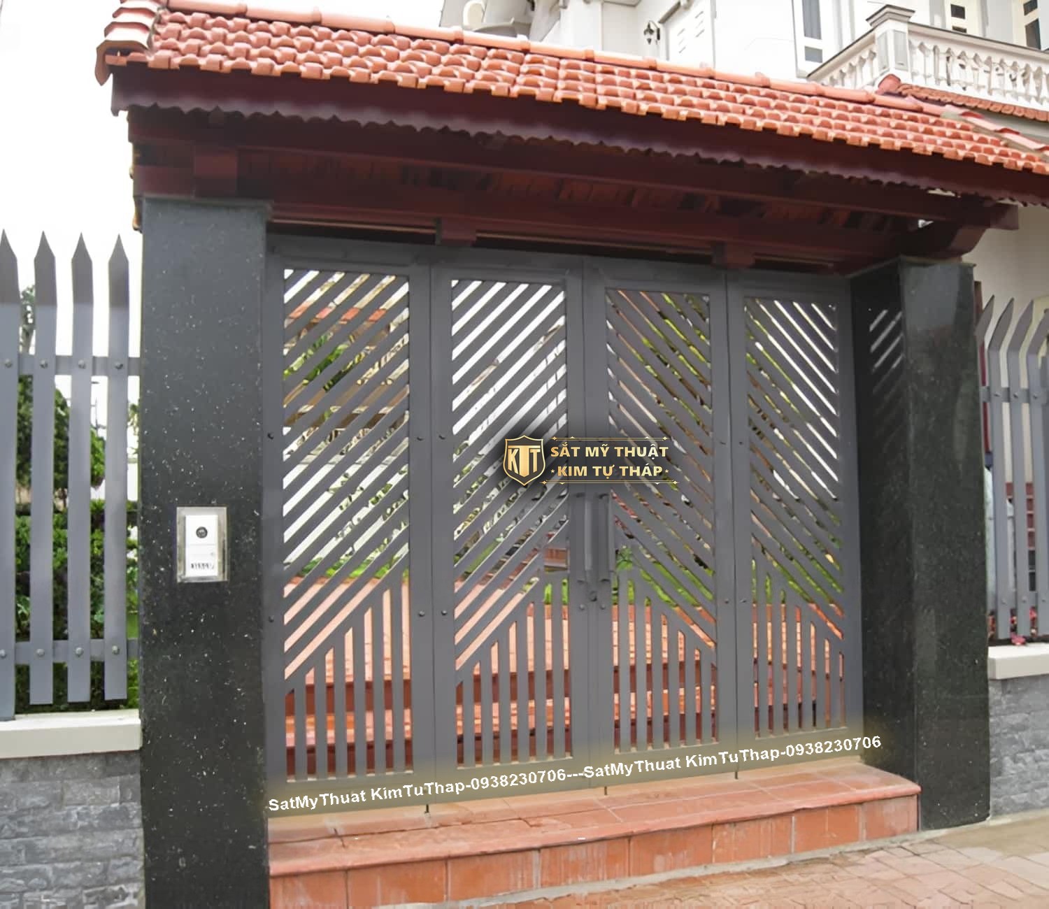 102+ mẫu cửa cổng sắt 4 cánh đẹp đơn giản & hiện đại giá rẻ nhất hiện nay Cổng sắt rào 4 cánh đẹp nhất