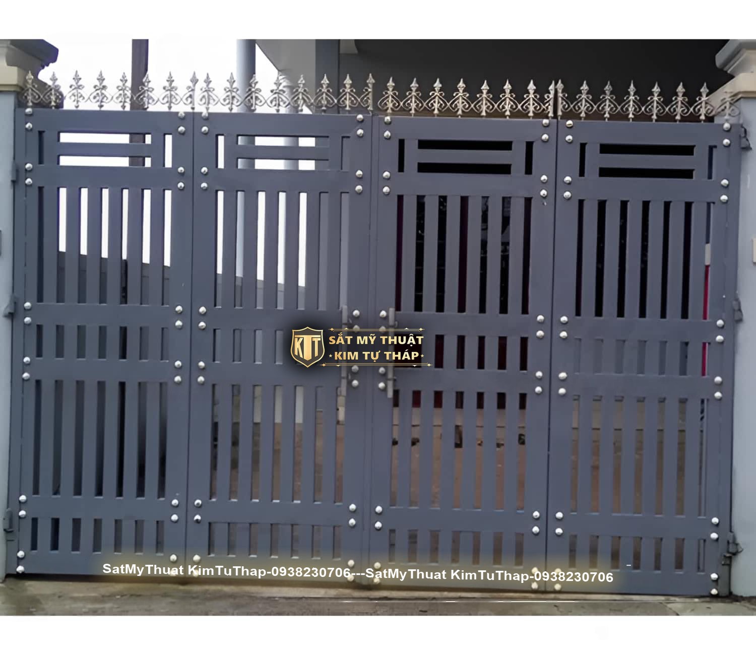 102+ mẫu cửa cổng sắt 4 cánh đẹp đơn giản & hiện đại giá rẻ nhất hiện nay Cổng sắt rào 4 cánh đơn giản đẹp