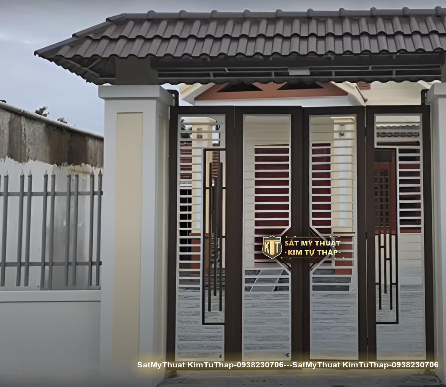 102+ mẫu cửa cổng sắt 4 cánh đẹp đơn giản & hiện đại giá rẻ nhất hiện nay Cổng sắt rào 4 cánh hiện đại đẹp