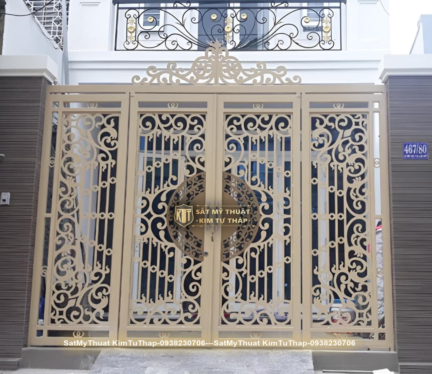 102+ mẫu cửa cổng sắt 4 cánh đẹp đơn giản & hiện đại giá rẻ nhất hiện nay Cửa cổng sắt 4 cánh cnc cổ điển đẹp