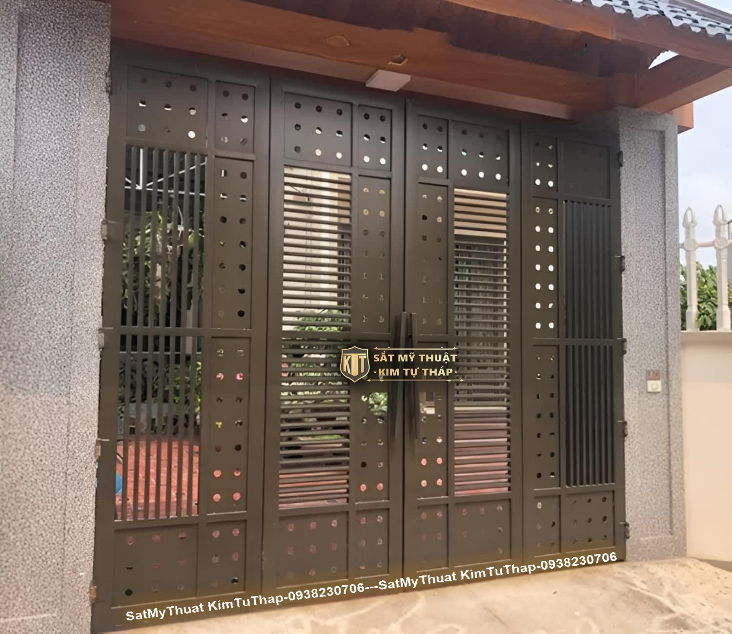 102+ mẫu cửa cổng sắt 4 cánh đẹp đơn giản & hiện đại giá rẻ nhất hiện nay Mẫu cửa cổng sắt 4 cánh đẹp đơn giản