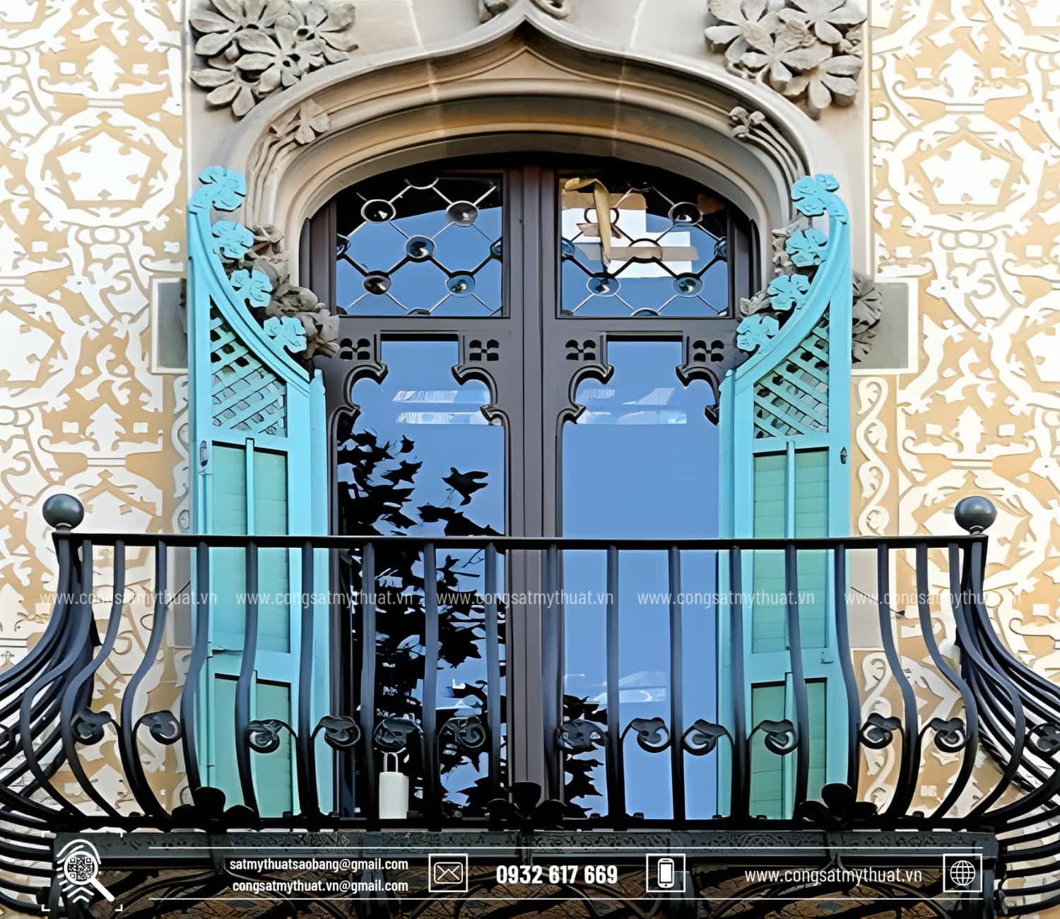 Mẫu cửa sổ biệt thự Pháp đẳng cấp
